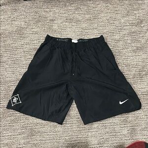Nike Black Dri Fit Athletic Shorts with Logo